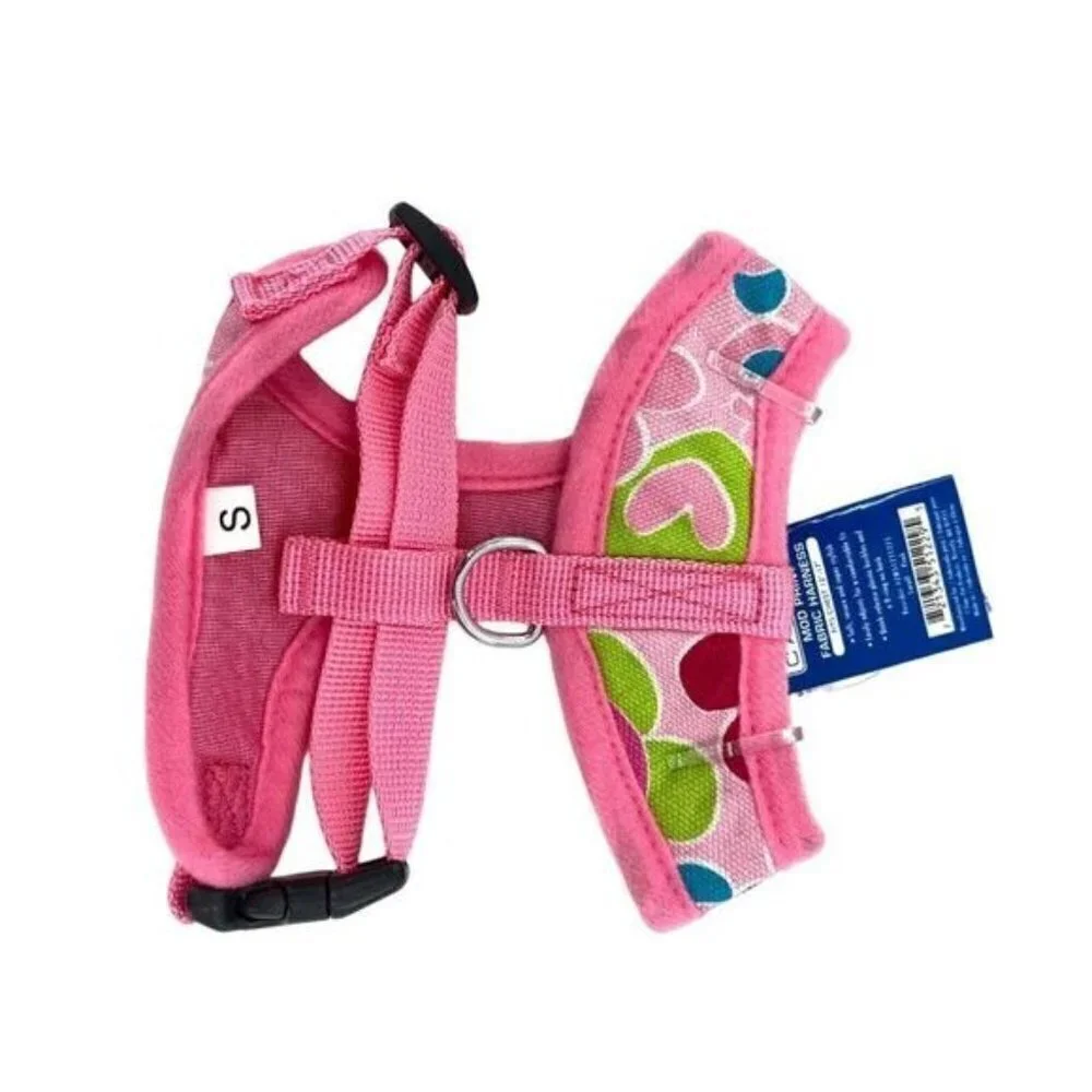 Dog Harness Casual Canine Pink Floral Mod Print Small New